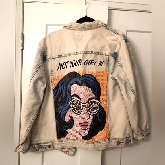 Boom Boom Graphic Jean Jacket - Picture 1 of 4